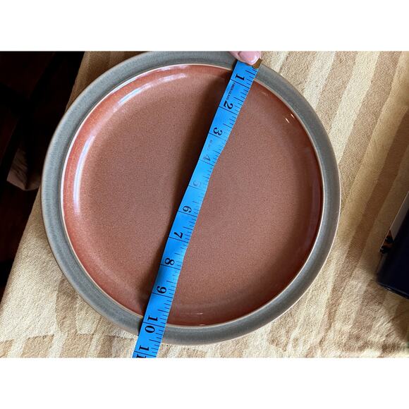 DENBY Dinner Plate Sage Paprika 10.5 Inches I HAVE SEVERAL OF THESE Oven Safe - Picture 2 of 3